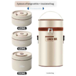 Pack Lunch Box Isotherme (3 Boîtes à Repas) – Image 4