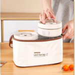Pack 4 Boîtes à Lunch Ronds avec Sac Isotherme – Image 3