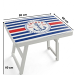 Pack Plage & Camping – Glacière + Table Pliable Motif Marinière – Image 4