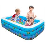 Piscine gonflable rectangulaire à 3 anneaux 262X175X60cm – Image 2