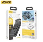 Power Bank 20000 mAh 22.5W – Câbles Intégrés 4-en-1