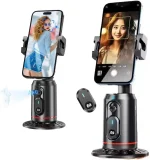 Support Téléphone Rotatif 360° avec Suivi Automatique de Visage