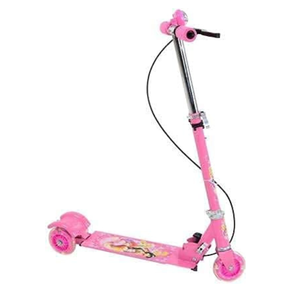 Trottinette Pliable avec Frein et Roues Lumineuses LED