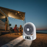 Ventilateur Solaire Portable Multifonction avec Lampe LED & Powerbank – Image 2