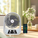 Ventilateur Solaire Portable Multifonction avec Lampe LED & Powerbank – Image 4